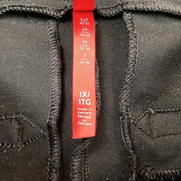 SPANX Ponte Ankle Leggings Black 1X - Picture 13 of 15